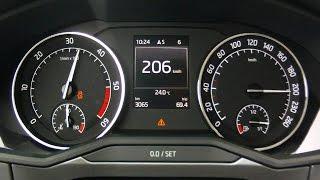 New Skoda Superb 2015 20 TDI 190 PS - acceleration 0-200 kmh