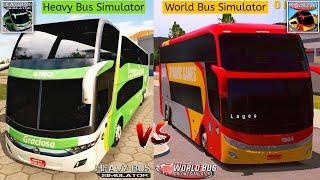 Heavy Bus Simulator vs World Bus Driving Simulator  Best Bus Games Comparison