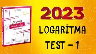 345 AYT MATEMATİK SORU BANKASI ÇÖZÜMLERİ  2023  LOGARİTMA TEST 1