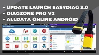 UPDATE LAUNCH EASYDIAG 3.0  DIAGZONE PRO V2  ALLDATA ONLINE ANDROID.