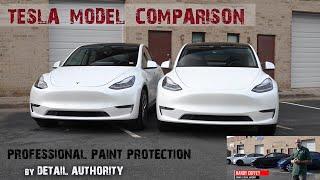 Tesla model Y - XPEL Ultimate Plus vs Xpel Stealth Paint Protection Comparison - by Detail Authority