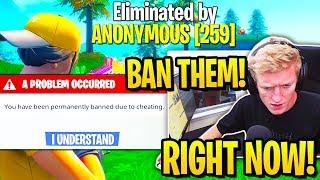 TFUE SPECTATES *TWO CHEATERS* in SOLOS & BANS THEM Fortnite