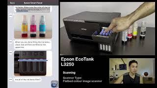 Quick Setup Epson Eco-Tank L3250 Epson Smart Panel