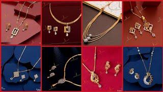 1 Tola 10 grams 14k 22k  gold necklace pendant chain earrings set designs