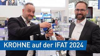 Entdecken Sie unsere Highlights auf der IFAT 2024  KROHNE