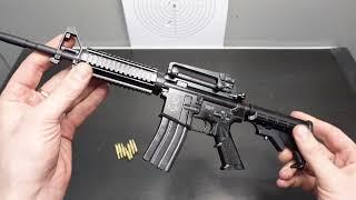 M4 Colt in 12 scale quick review field assembly and full-auto firing