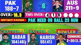 Live  Pakistan vs Australia 1st T20 match 2024 live score with Hindi commentary full highlights