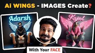 Viral 3D Wings Name Ai Images with Your Face  Telugu  3D Wings Ai Name Video Editing