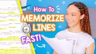 How to Memorize Lines for Acting Auditions Fast & Easy Techniques