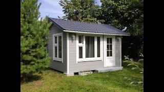 Садовый домик 3 х 4 м своими руками. Гостевой домик. Дачный домик. Build a tiny house DIY.