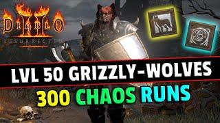 I built a ZOO  Summon Druid with insane PRECAST gear  & 300 Chaos runs - Diablo 2 resurrected