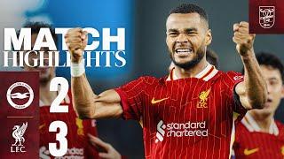 BRILLIANT Gakpo Double & Diaz Goal Brighton 2-3 Liverpool  Carabao Cup Highlights