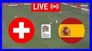 LIVE  Switzerland vs Spain  UEFA Nation League  Full Match Stream  Group D  Efootball PES 21