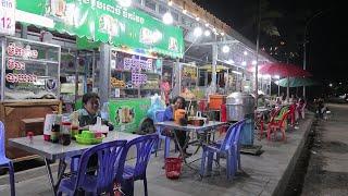 BATTAMBANG NIGHT MARKET ផ្សារាត្រីក្នុងខេត្តបាត់ដំបង។