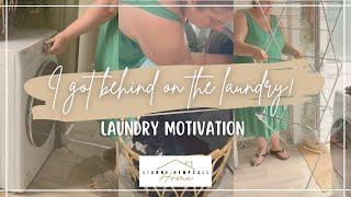 I GOT BEHIND ON THE LAUNDRY  LAUNDRY MOTIVATION  LAUNDRY  LAUNDRY FOLDING  UK HOME