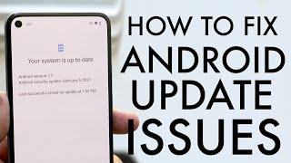 How To FIX Android Not Installing  Downloading Software Update 2021