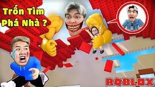 Huy Lơ Và bqThanh Hợp Sức Truy Bắt Ốc Trong Game Trốn Tìm Phá Nhà Roblox ?