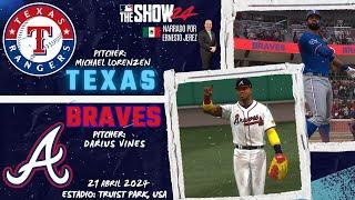 TEXAS RANGERS - ATLANTA BRAVES  MLB THE SHOW 24  NARRACIÓN ESPAÑOL ERNESTO JEREZ