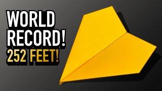 New WORLD RECORD Paper Airplane How to Make the BEST Paper Airplane for Distance