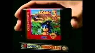 Sonic & Knuckles Sega Genesis  Mega Drive - Retro Video Game Commercial  Ad