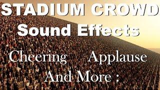 Stadium Crowd Sound Effects  One Hour  HQ