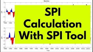 SPI Calculation using SPI Tool  Standardized Precipitation Index  SPI  DieFarbe