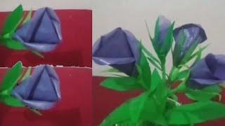 DIY Bunga Mawar Kuncup  Cara Membuat Bunga Hias Dari Plastik Kresek Bekas  how to make rose buds