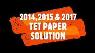 TET 2 old question papers20142015 & 2017 tet paper solutiongeneral paper