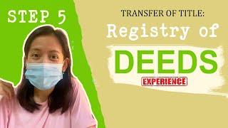 Transfer of Title REGISTRY OF DEEDS  The Final Step  Paano magpalipat ng titulo sa RD