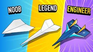 How to Make the BEST Paper Airplane at Each Level — Easy Intermediate Advanced Ep. 2