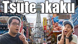 Exploring Tsutenkaku Tower Osakas Iconic Landmark  Japan Travel Vlog 