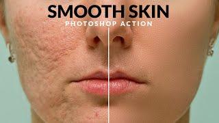 High-End Smooth Skin Photoshop Action Tutorial  Skin Retouching in 1 MINUTE  Photoshop Filter