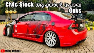 Civic stock akkan poovan gooys #civic#viral #trending #motovlogger#blvckbarrel