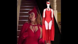 WandaVision Scarlet Witch Cosplay Costume Hallowcos