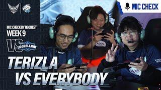 THE RILL TERIZLA VERSUS EVERYBODY  #MICCHECK by Request VS Rebellion MPL ID Season 13