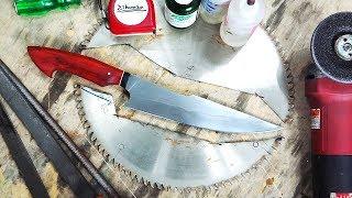 Making a Kitchen Knife from Saw Blade - 원형톱날로 주방용 칼만들기