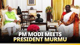 PM Modi calls on President Droupadi Murmu at Rashtrapati Bhavan