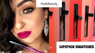 HUDA DEMI MATTE LIPSTICKS  SWATCHES  REVIEW - @NazanAsghar