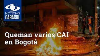 Queman varios CAI en Bogotá tras protestas por muerte de Javier Ordóñez clip noticias
