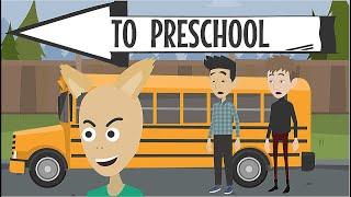 Joseph Drives Elementary Students to Preschool in his School Bus  Grounded