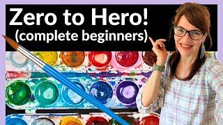 How to START Watercolor Painting from Zero Knowledge