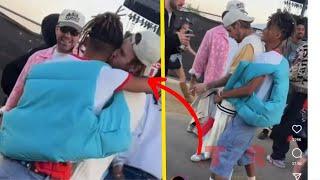 Justin Bieber and Jaden Smith caught on camera kissing and squeezing raising gay speculations