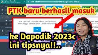 cara menambah ptk baru di dapodik 2023ccepat masuk dapodik terbaru_ptk tendik ini tipsnya