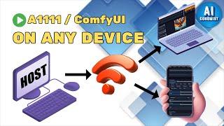 Run Stable Diffuision Automatic 1111 & ComfyUI on Any Device Local Network