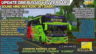 OBB BUSSID V4.2 TERBARU SOUND HINO RK8 R260 SUOS - GRAFIK HD FULL ACC  BUS SIMULATOR INDONESIA