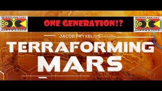 Terraforming Mars Only One Generation And A Quick How To Mod