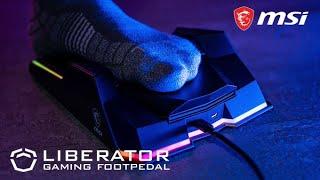 MSI Liberator  Quick-Tap Programmable PC Gaming Footpedal