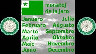 MONATOJ DE LA JARO  months of the year  Esperanto