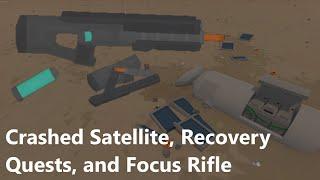 How to do the Recovery Quests and get the Focus Rifle at the Crashed Satellite in Unturned Arid