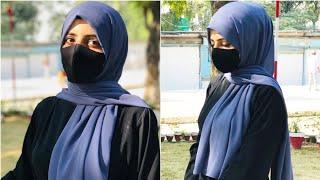 Hijab & niqab style 2021  easy and simple hijab tutorial  Hijab style